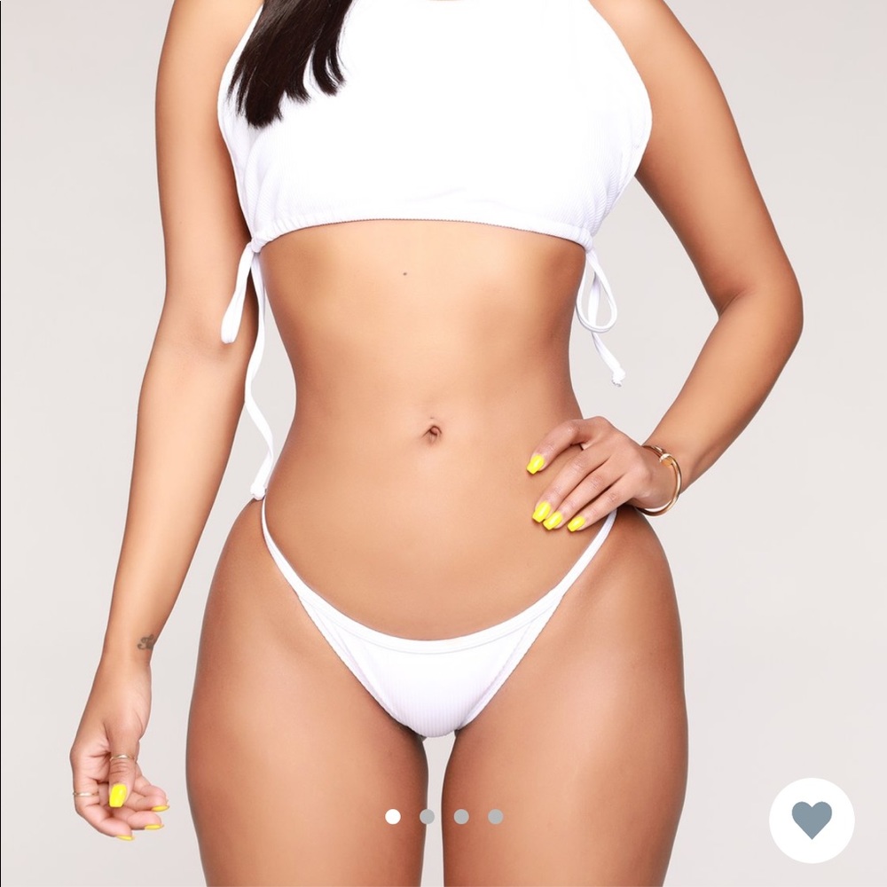 White bikini set